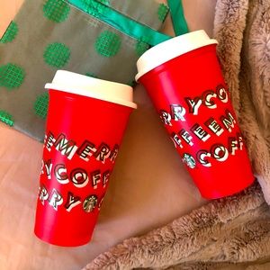 NWOT Starbucks Xmas Cups